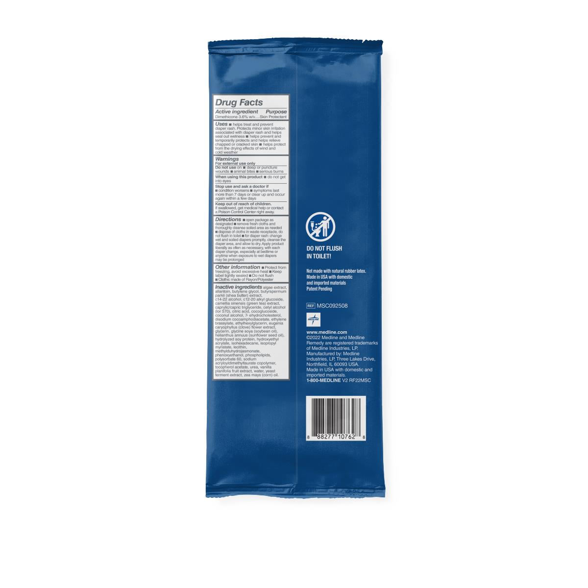 Medline Remedy Clinical Prevent Barrier Cream Cloths