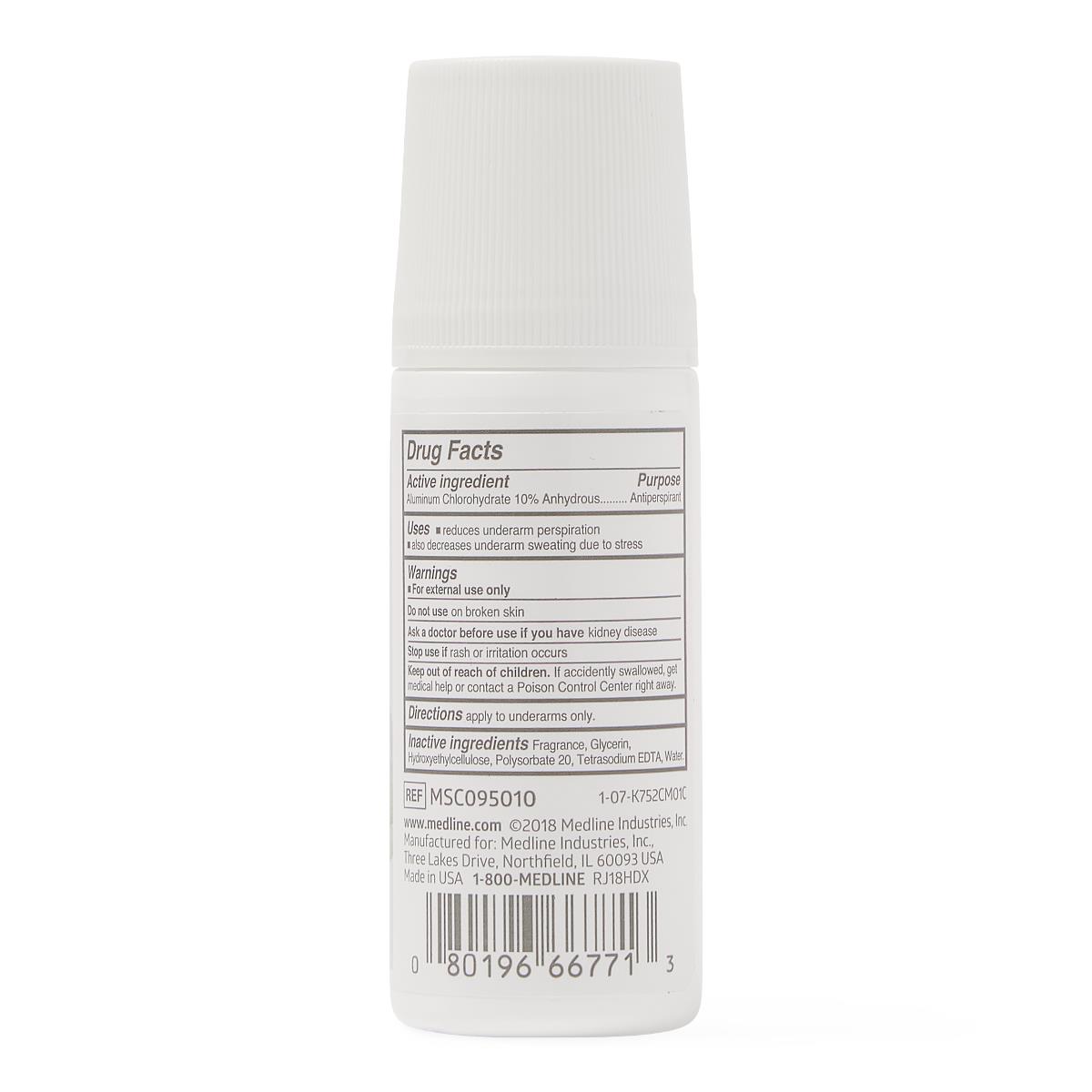 Antiperspirant / Deodorant Medspa™ Roll-on 1.5 Oz. Unscented