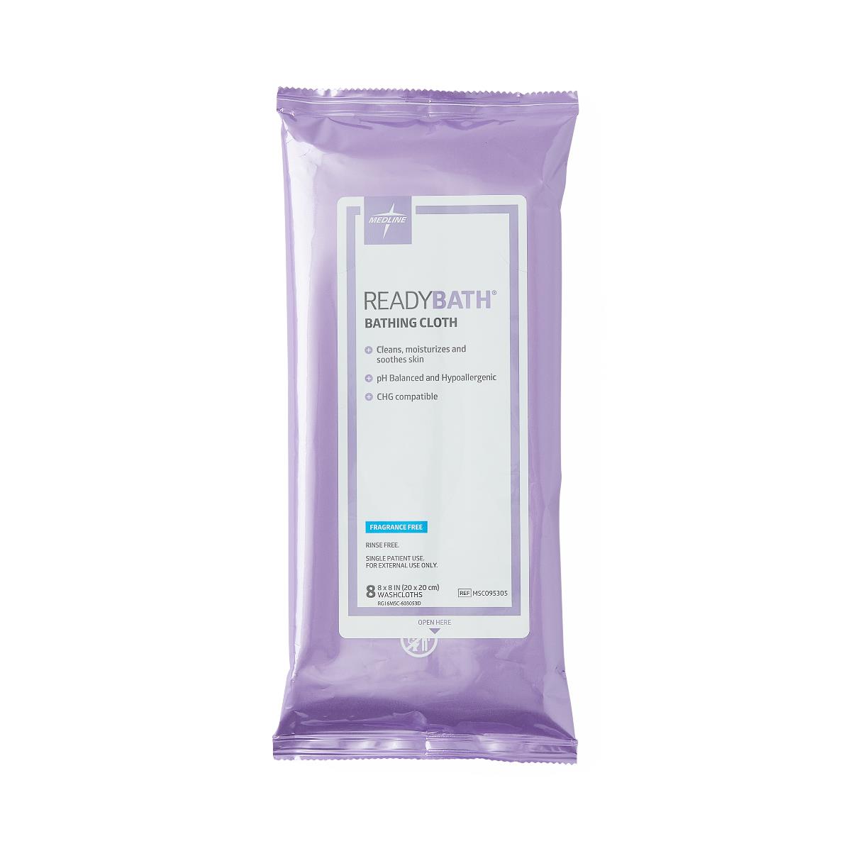ReadyBath Total Body Cleansing Standard Weight Washcloths - BeHope
