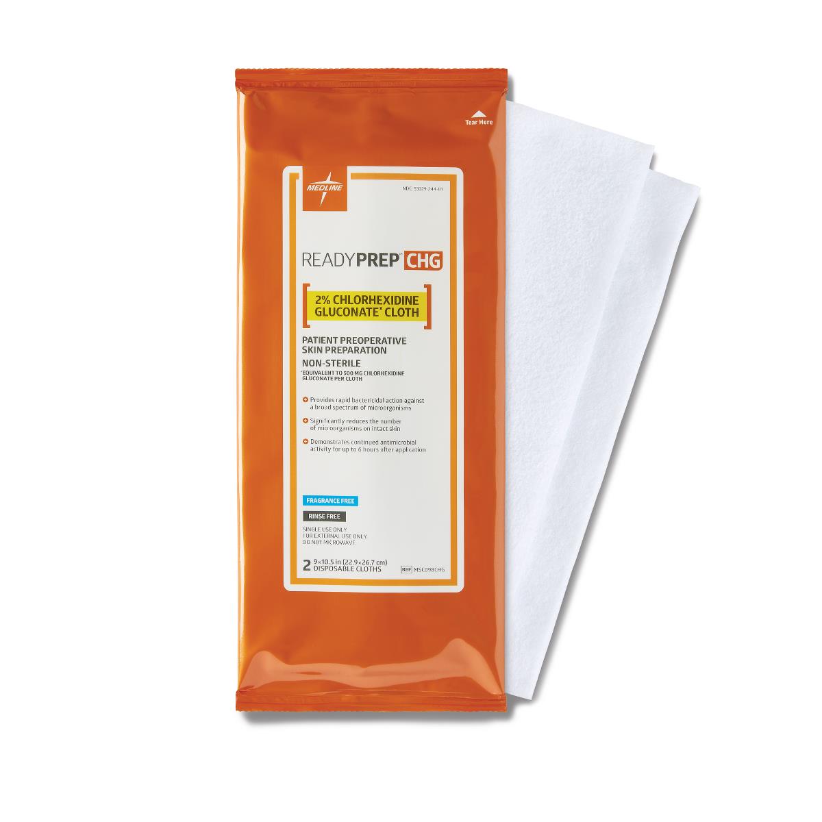 ReadyPrep CHG 2% Chlorhexidine Gluconate Cloths - BeHope