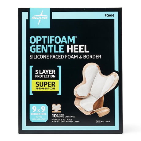 Optifoam Gentle Heel Silicone-Faced Foam Dressings - BeHope