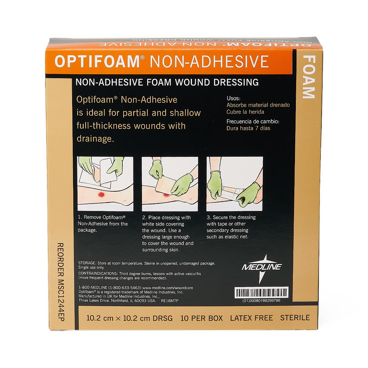 Optifoam Nonadhesive Foam Wound Dressings