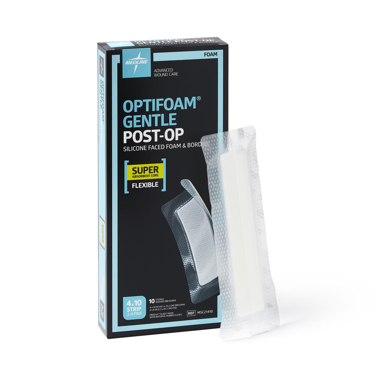 Optifoam Gentle Post-Op Foam Wound Dressings