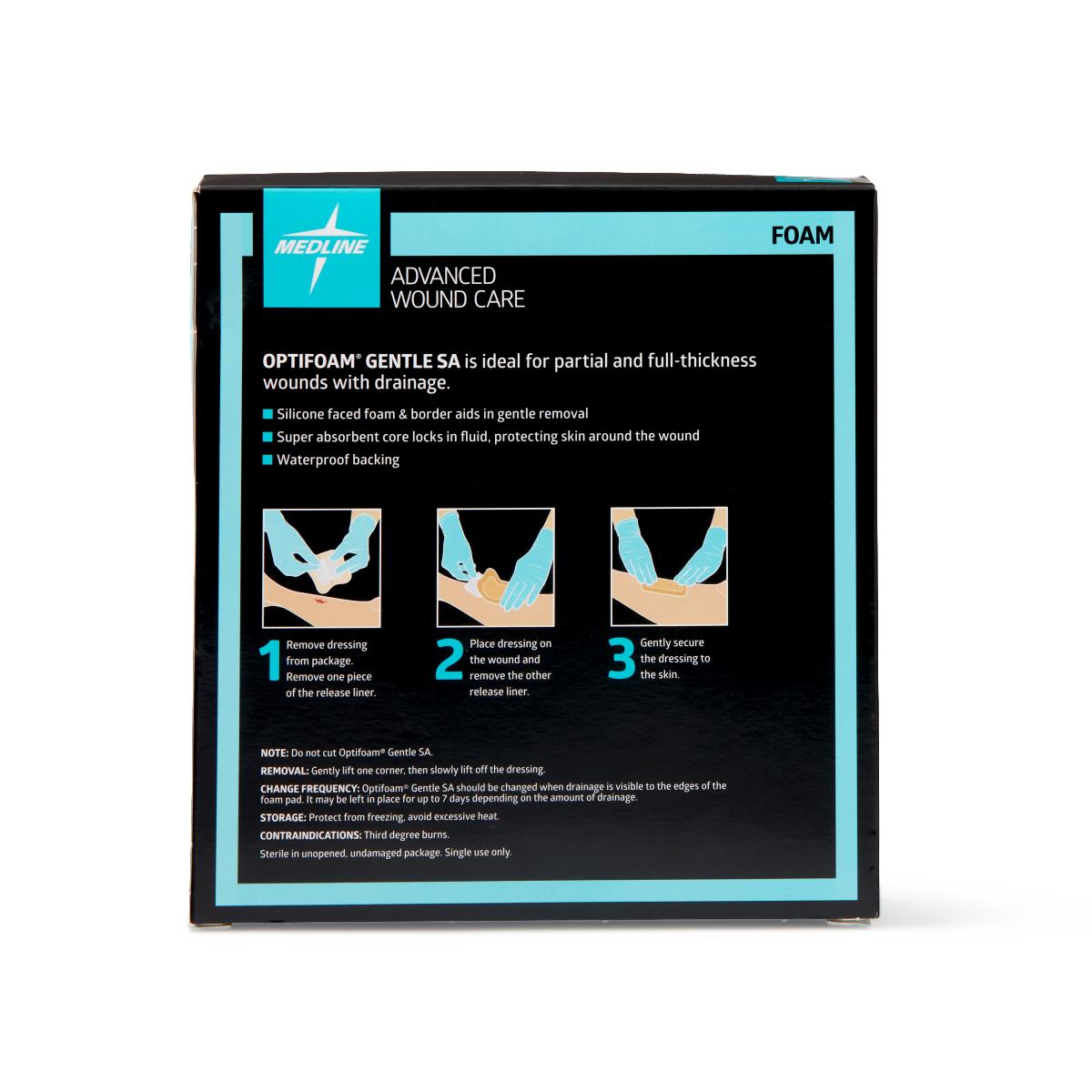 Optifoam Gentle Sa Silicone-faced Foam Wound Dressings - BeHope