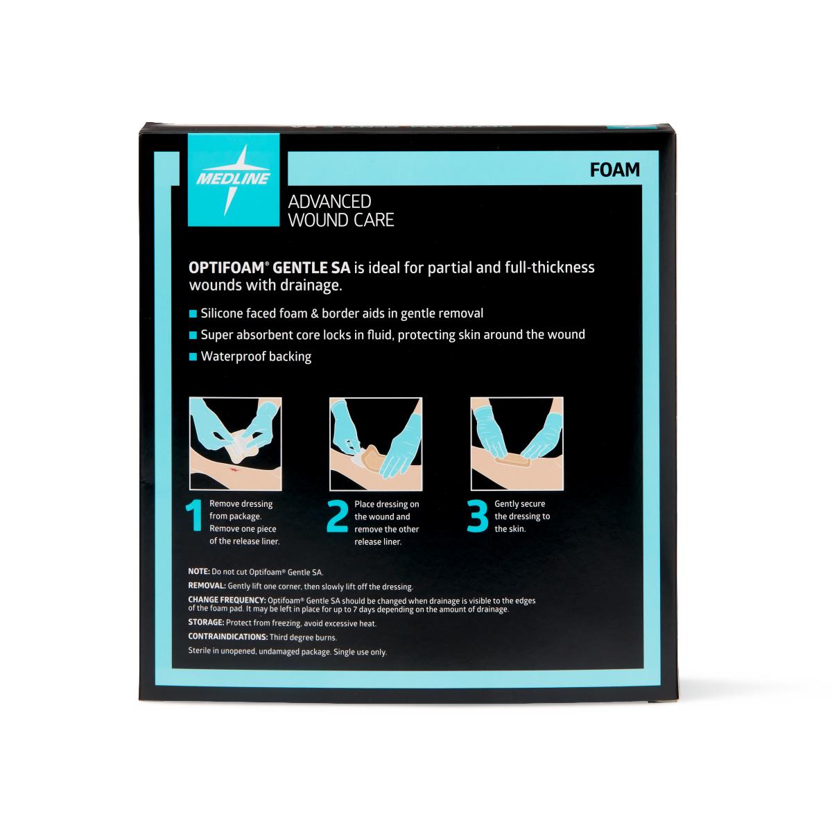 Optifoam Gentle Sa Silicone-faced Foam Wound Dressings - BeHope