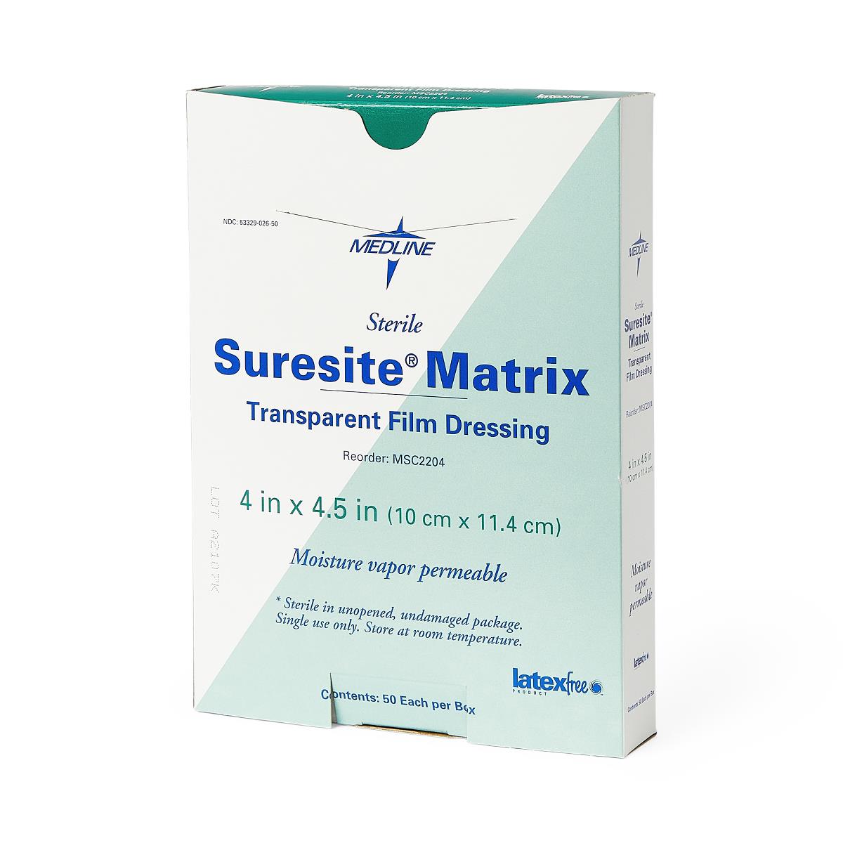 SureSite Matrix Transparent Film Dressing