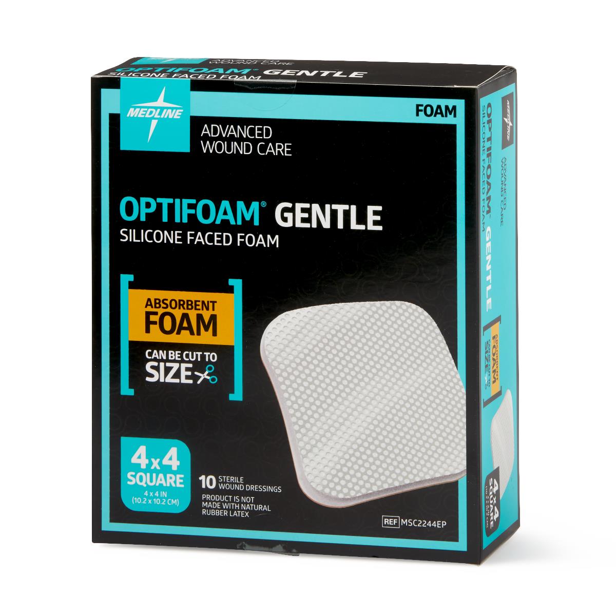 Optifoam Gentle Non-Bordered Silicone-Faced Foam Wound Dressings