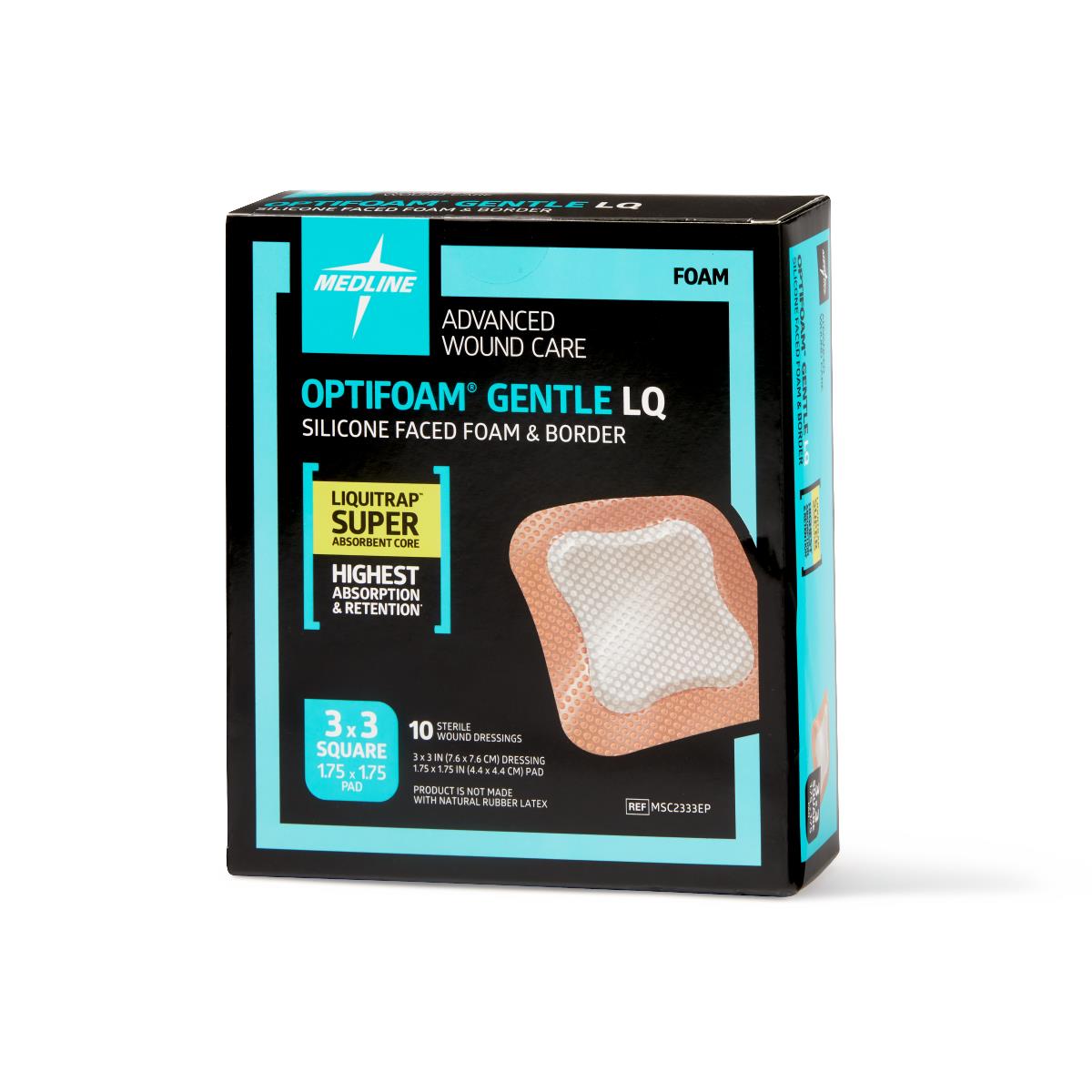 Optifoam Gentle LQ Silicone-Faced Foam Wound Dressings