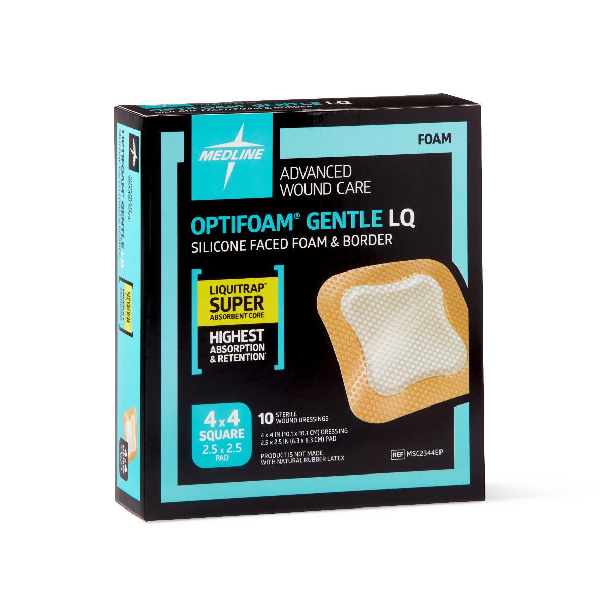 Optifoam Gentle LQ Silicone-Faced Foam Wound Dressings
