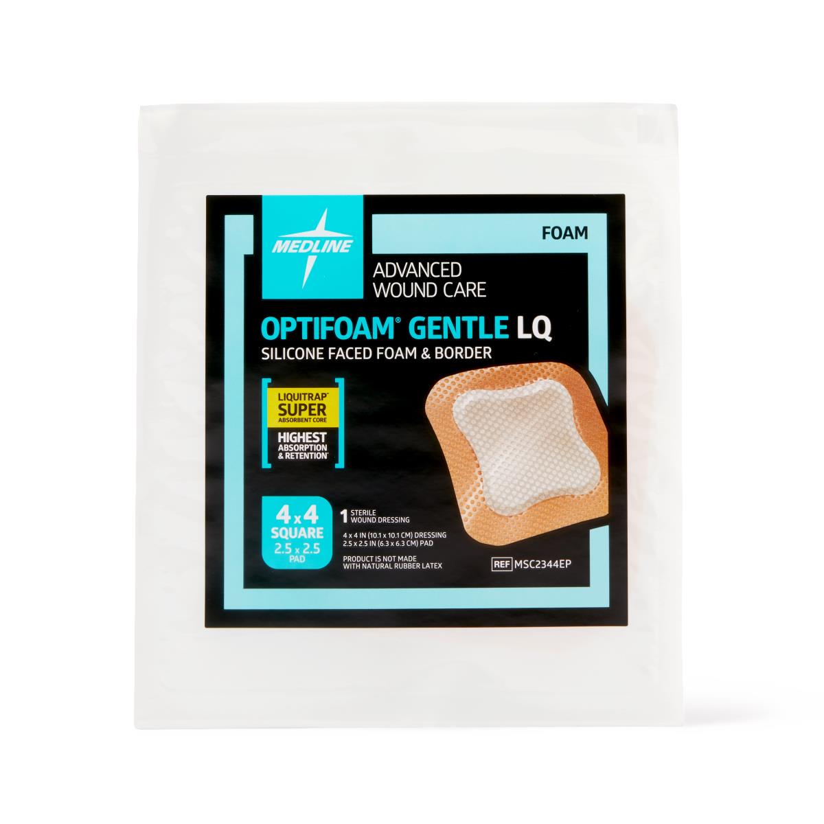 Optifoam Gentle LQ Silicone-Faced Foam Wound Dressings