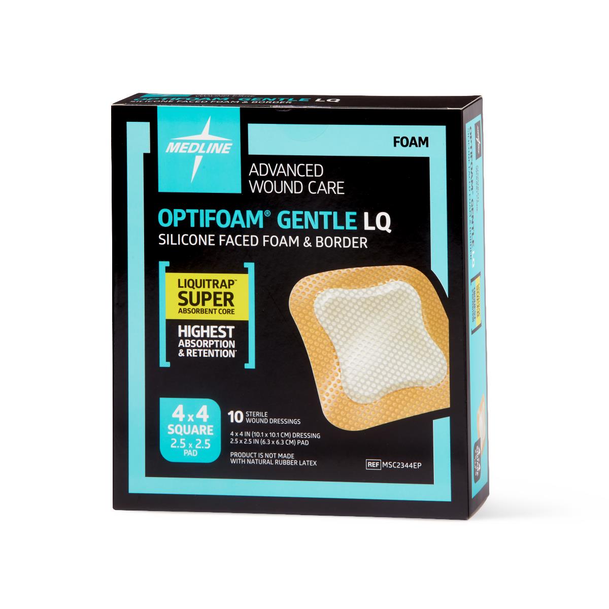 Optifoam Gentle LQ Silicone-Faced Foam Wound Dressings