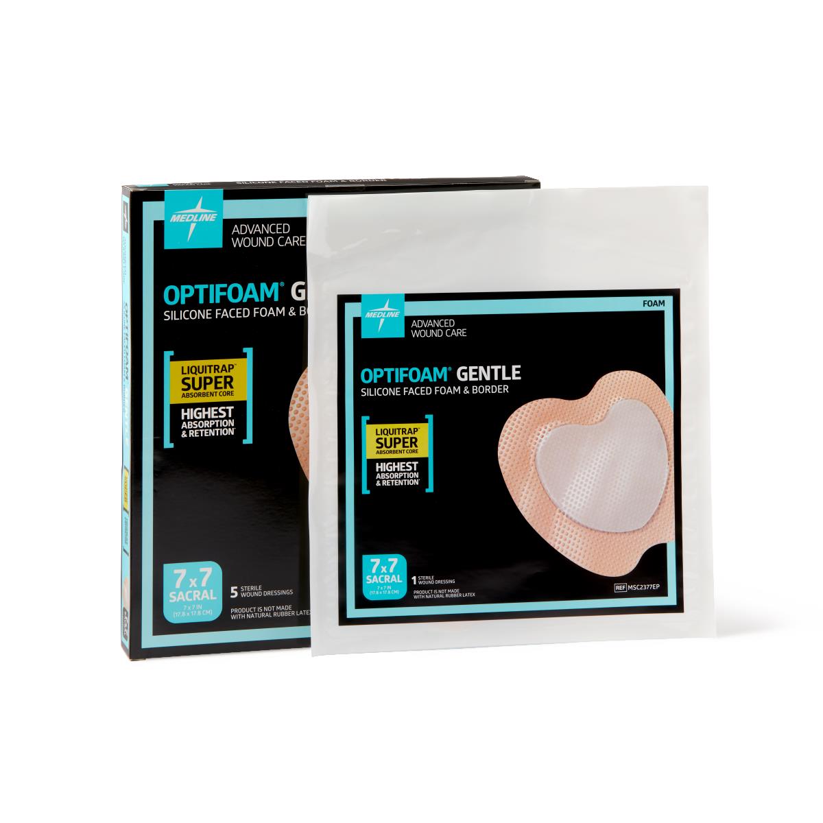 Optifoam Gentle LQ Silicone-Faced Foam Wound Dressings