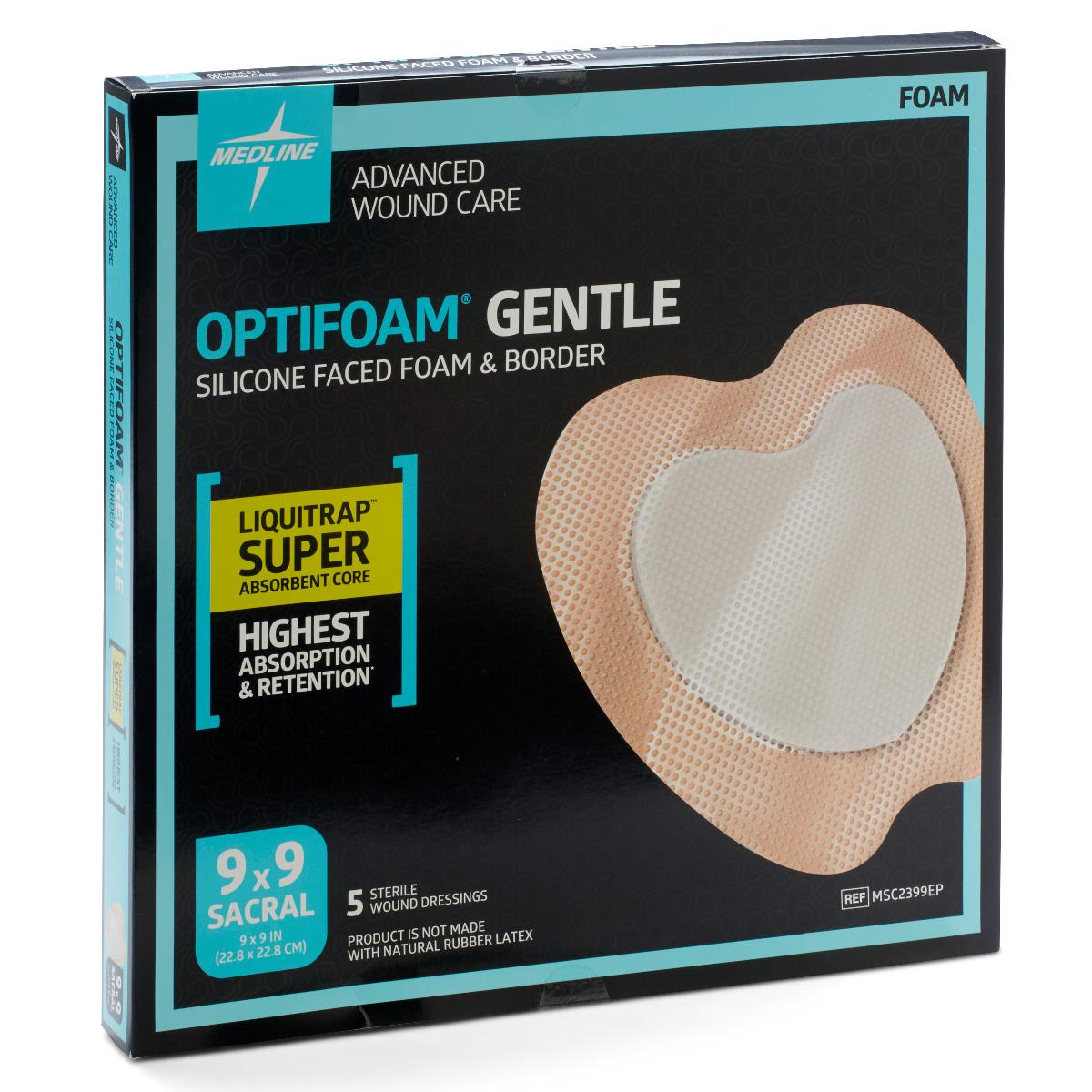 Optifoam Gentle LQ Silicone-Faced Foam Wound Dressings