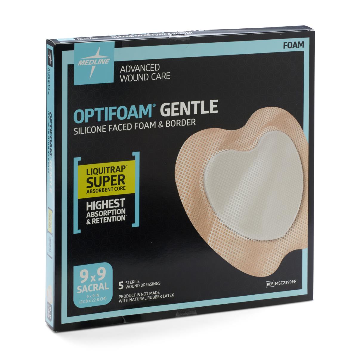 Optifoam Gentle LQ Silicone-Faced Foam Wound Dressings