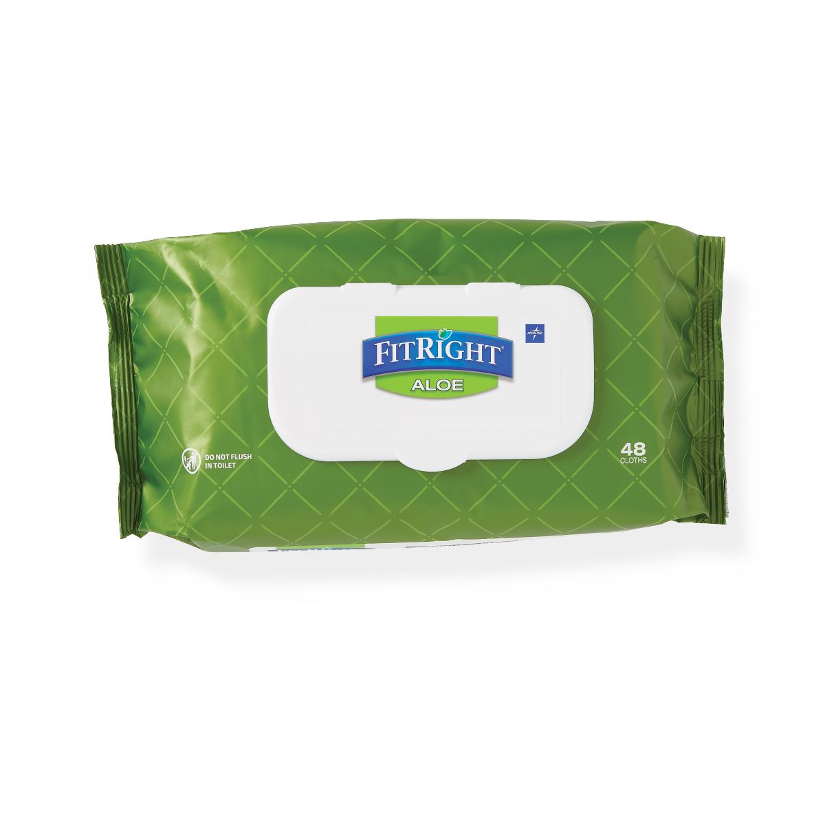 Fitright Aloe Quilted Personal Cleansing Wipes - BeHope