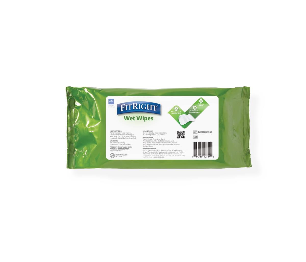 FitRight Aloe Personal Cleansing Wipes