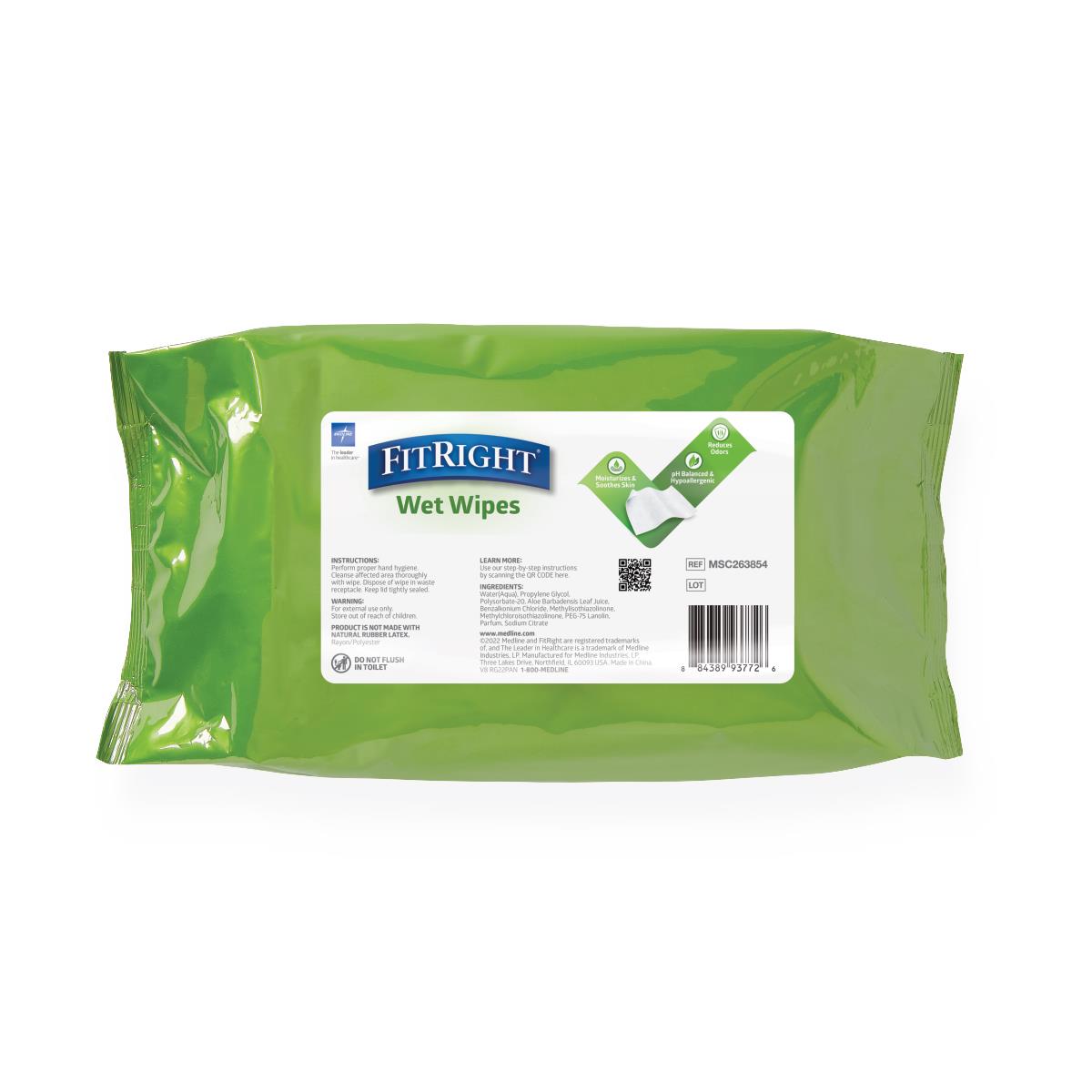 FitRight Aloe Personal Cleansing Wipes - BeHope