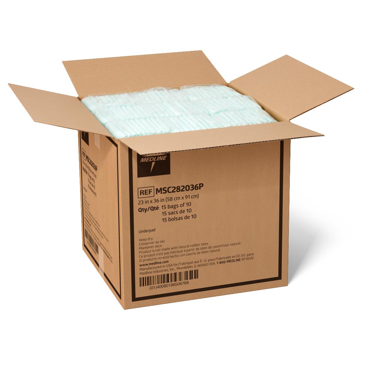 Medline Disposable Fluff and Polymer Underpads