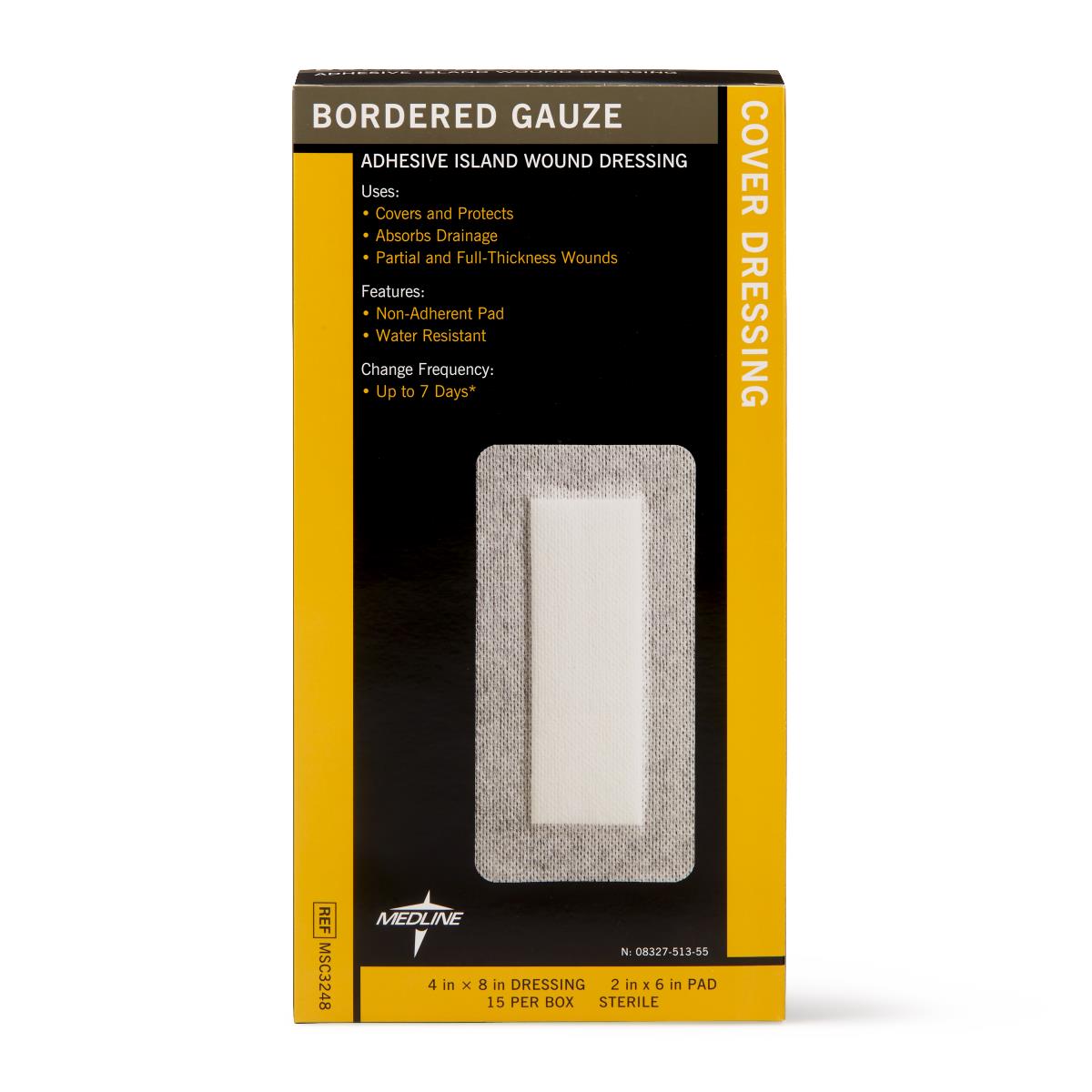 Medline Bordered Gauze Adhesive Island Wound Dressings - BeHope