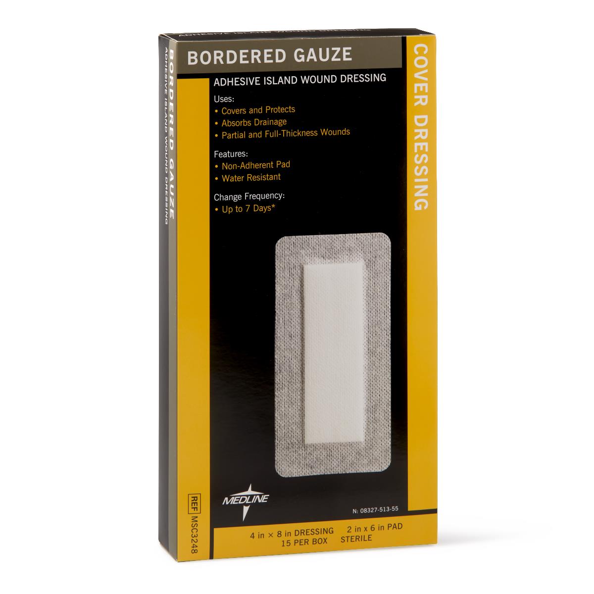Medline Bordered Gauze Adhesive Island Wound Dressings - BeHope
