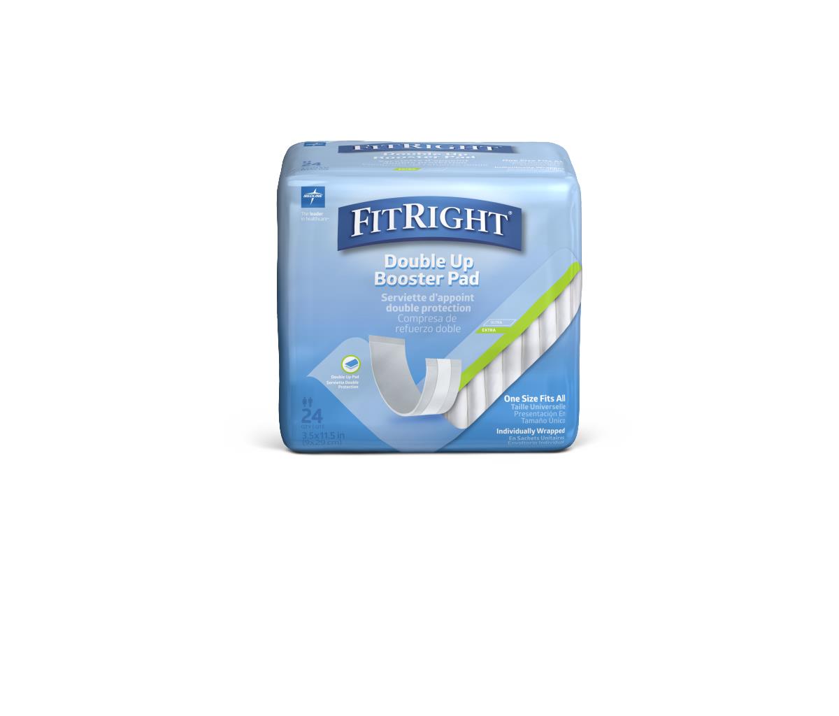 FitRight Double Up Thin Incontinence Booster Pads - BeHope