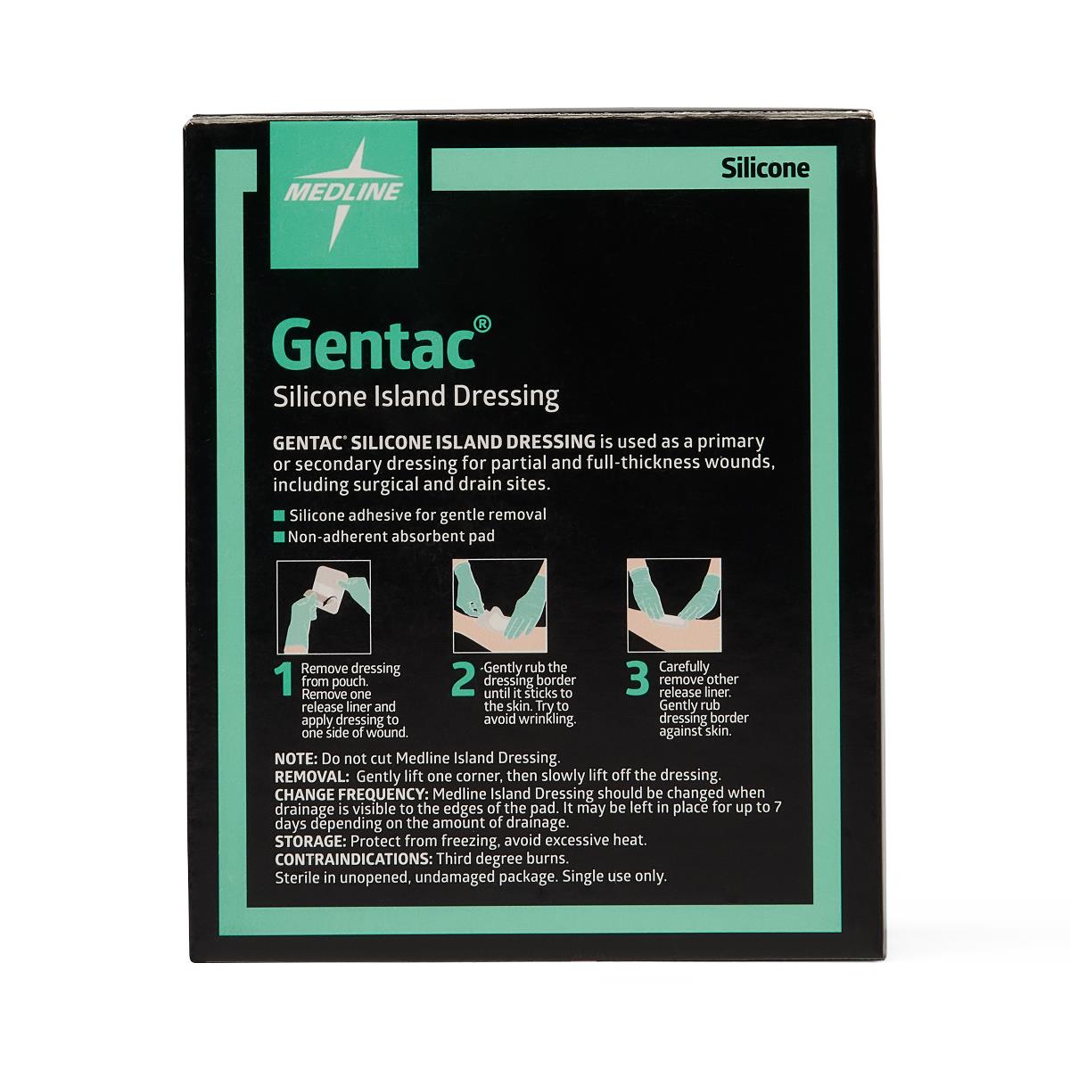 Gentac Silicone Island Wound Dressings