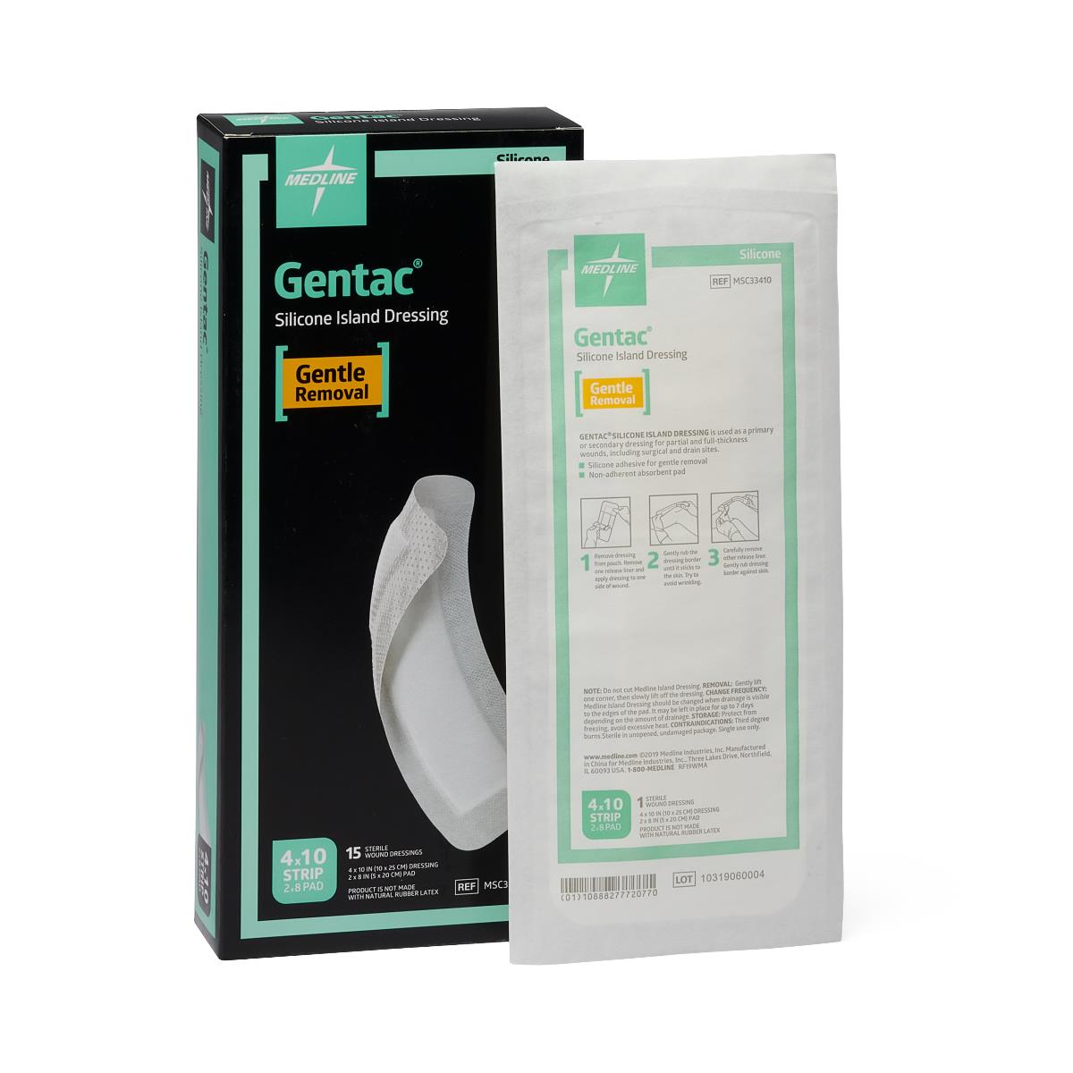 Gentac Silicone Island Wound Dressings