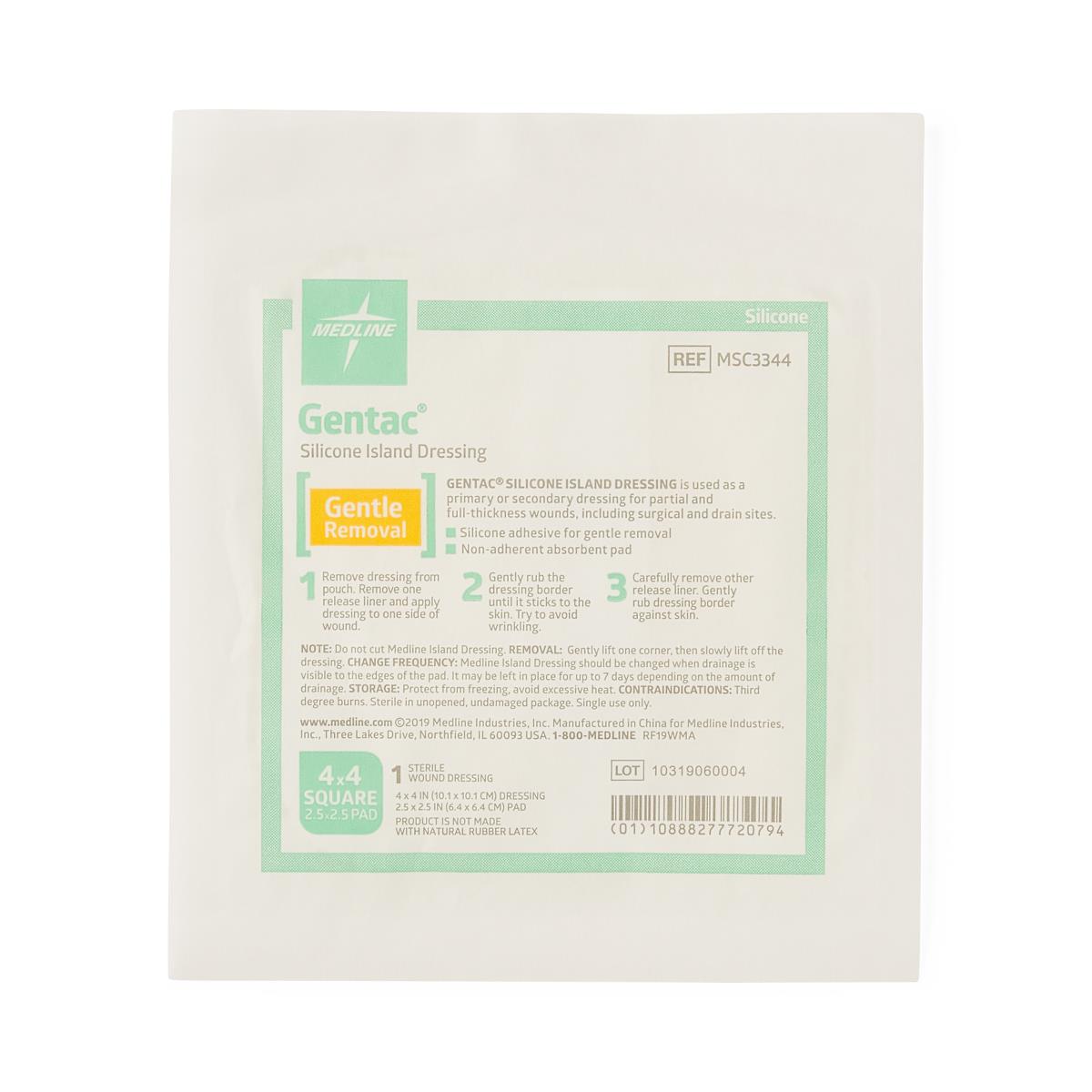 Gentac Silicone Island Wound Dressings