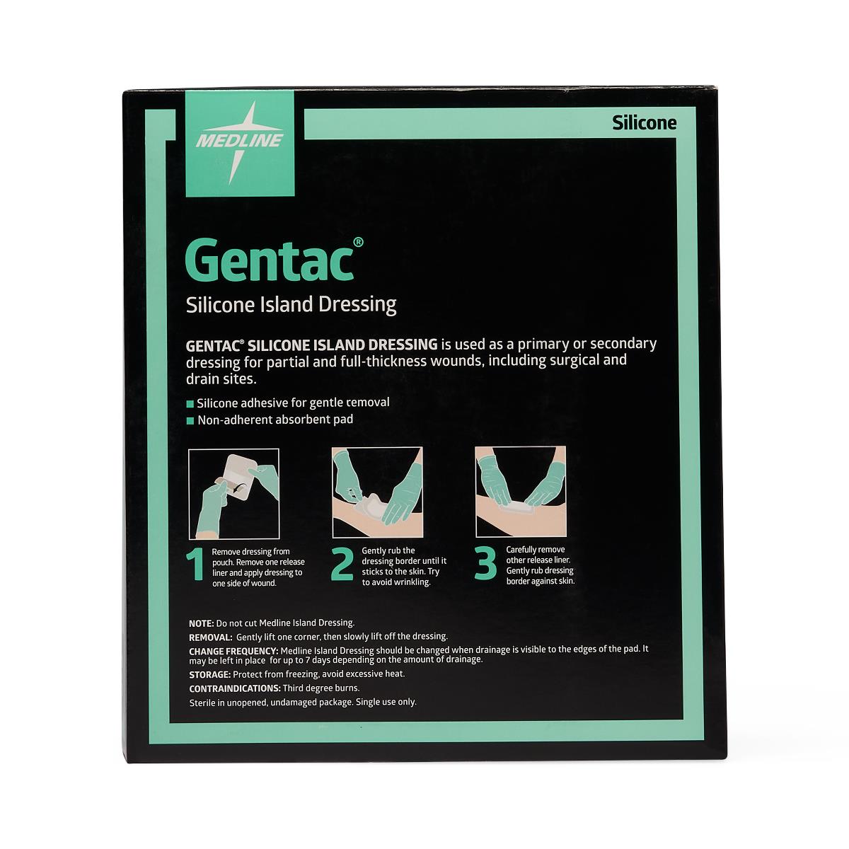 Gentac Silicone Island Wound Dressings