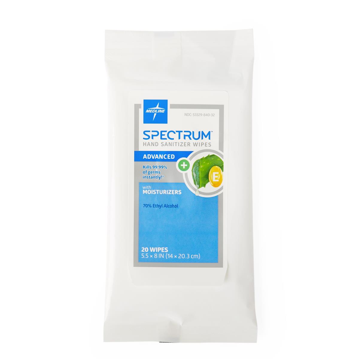 Spectrum Advanced Hand Sanitizer Wipes - BeHope