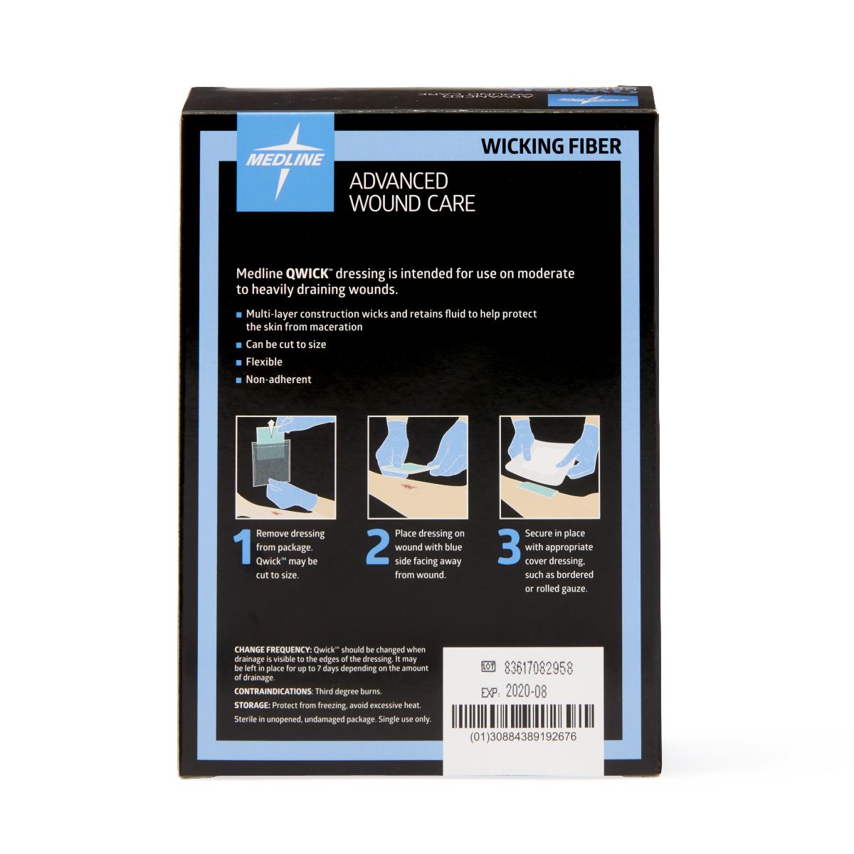 Qwick Nonadhesive Superabsorbent Wound Dressings - BeHope