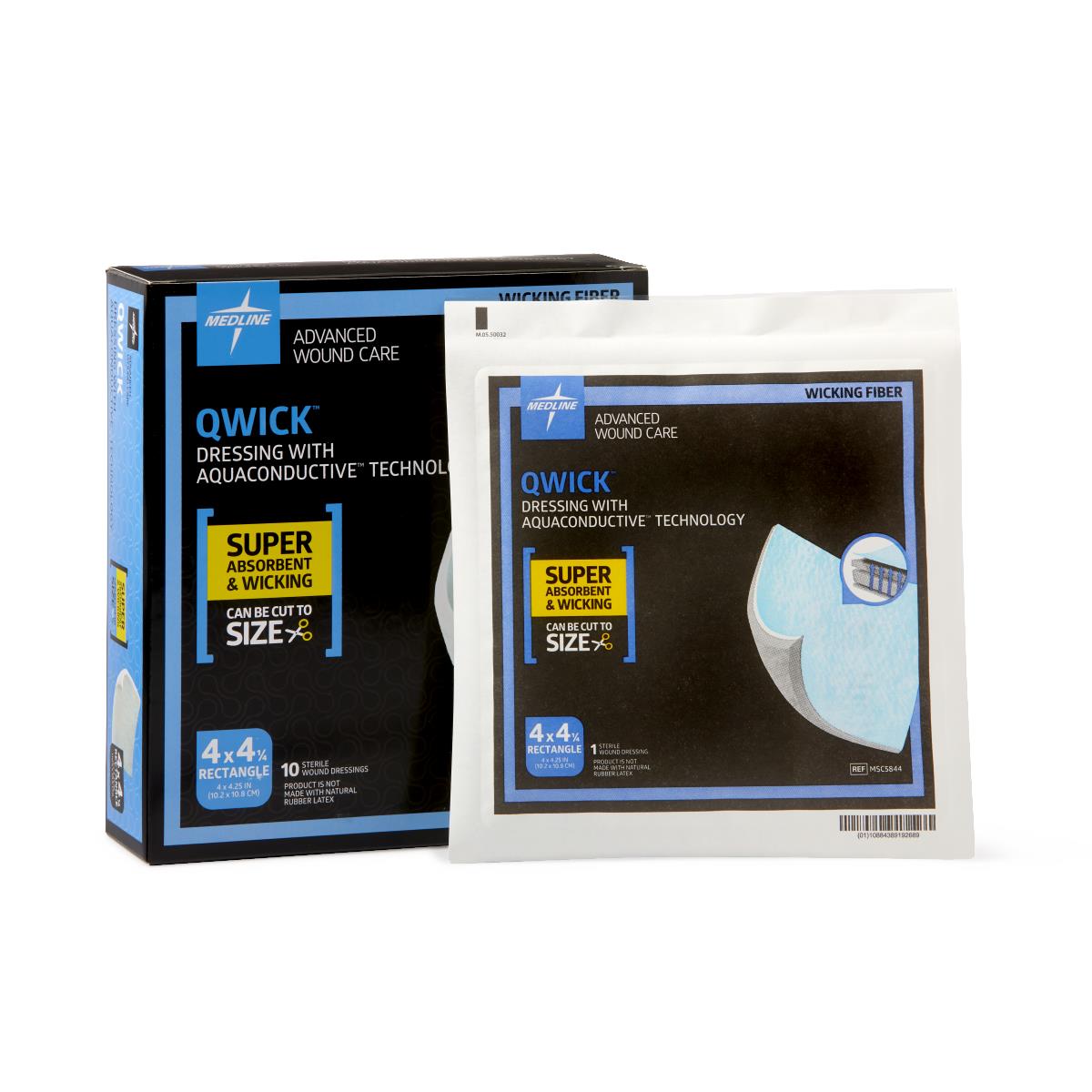 Qwick Nonadhesive Superabsorbent Wound Dressings - BeHope