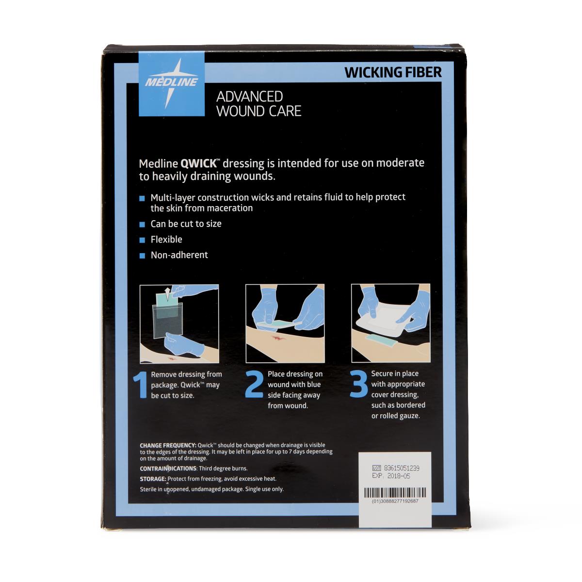 Qwick Nonadhesive Superabsorbent Wound Dressings - BeHope