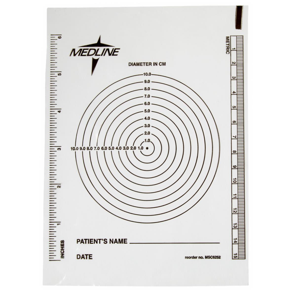 Bullseye Plastic Wound Ruler - BeHope