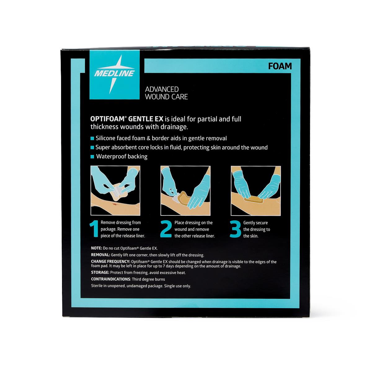 Optifoam Gentle Ex Silicone-faced Foam Wound Dressings - BeHope