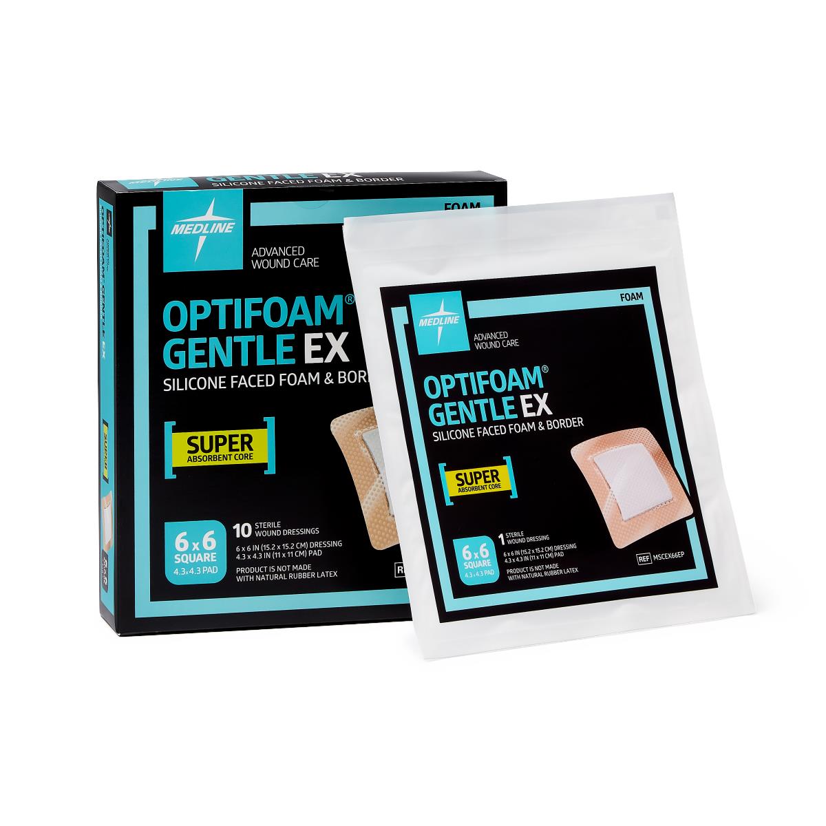 Optifoam Gentle EX Silicone-Faced Foam Dressings - BeHope