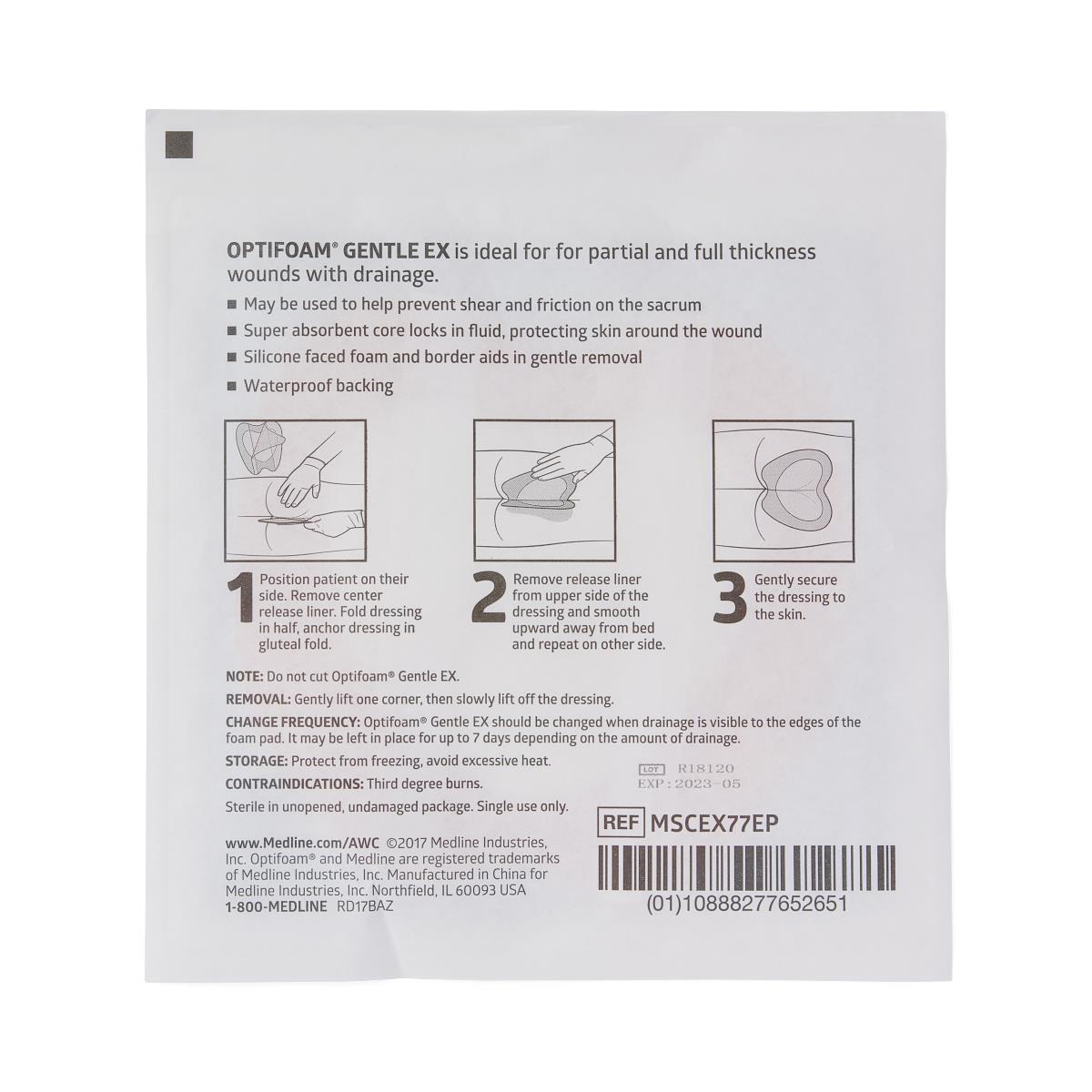 Optifoam Gentle Ex Silicone-faced Foam Wound Dressings - BeHope
