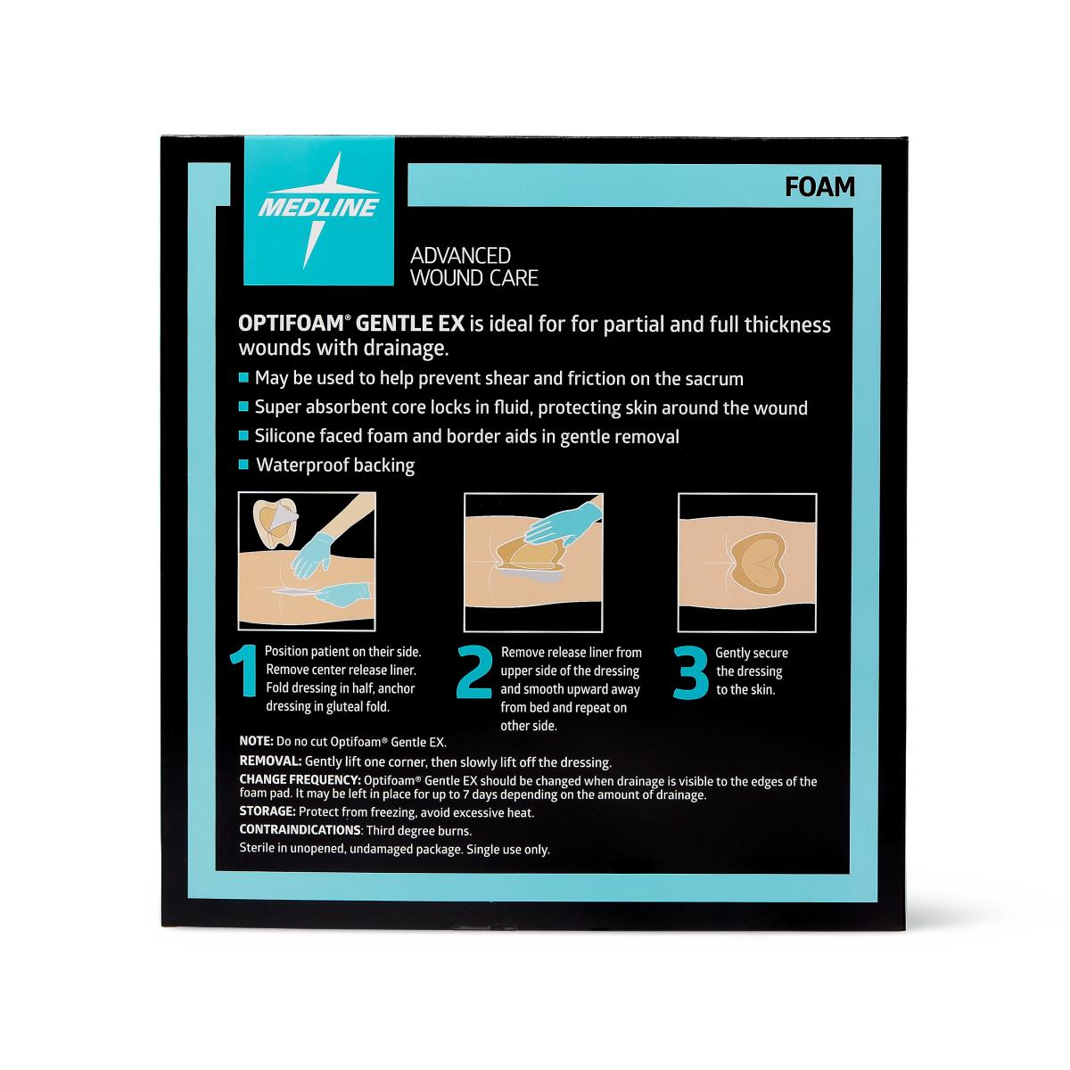 Optifoam Gentle Ex Silicone-faced Foam Wound Dressings - BeHope