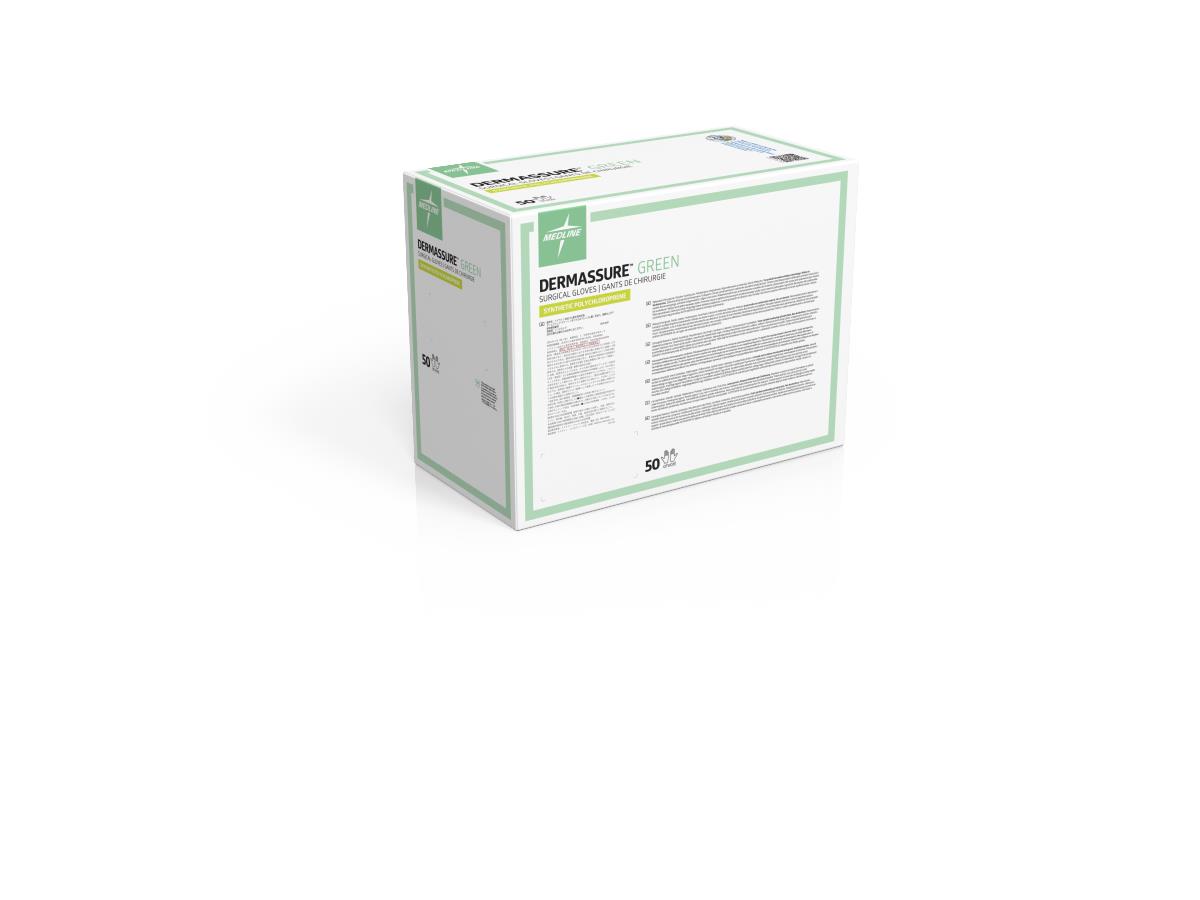 DermAssure Green Surgical Gloves
