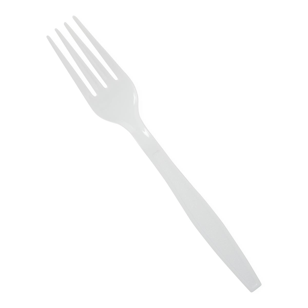 Medline Disposable White Plastic Forks - BeHope