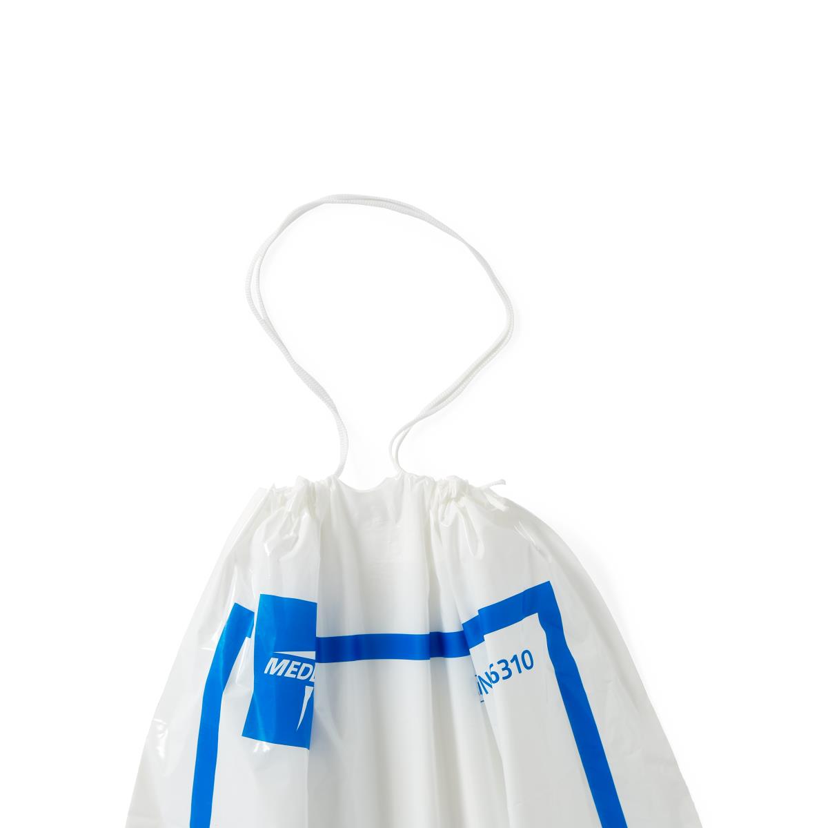 Medline Plastic Patient Belongings Bags with Drawstring