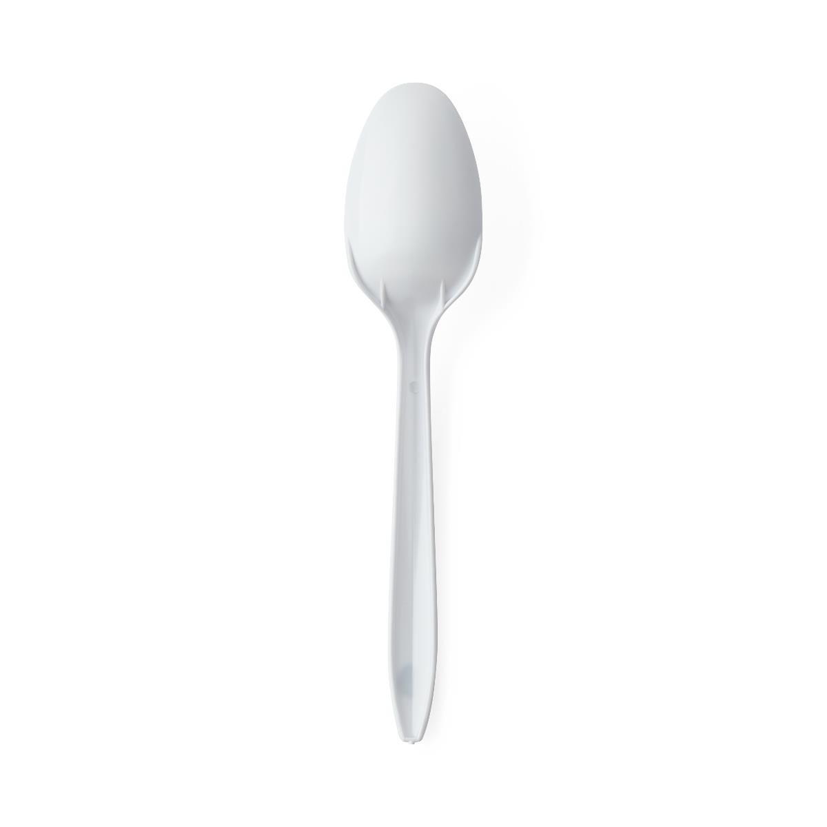 Medline Disposable White Plastic Spoons