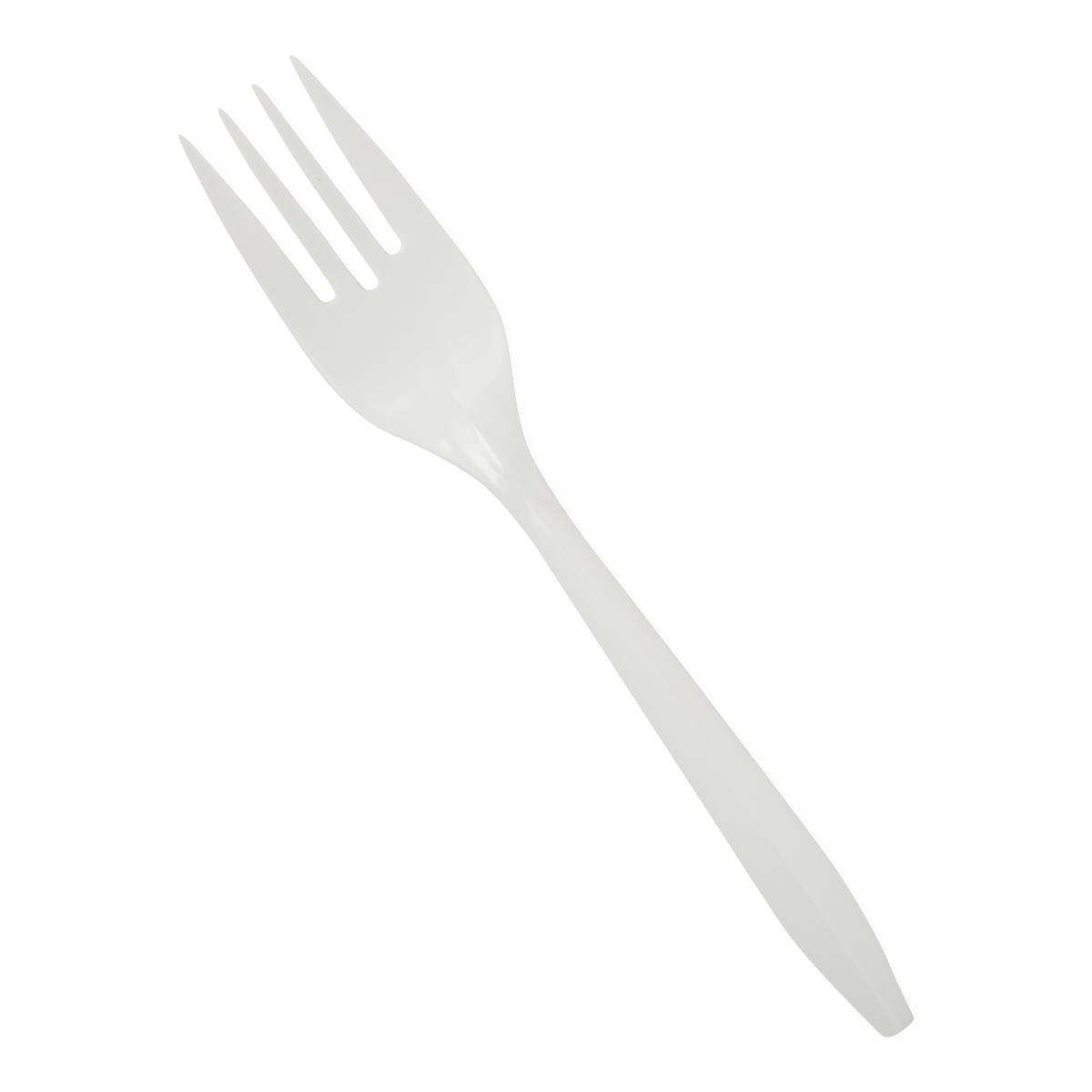 Medline Disposable White Plastic Forks