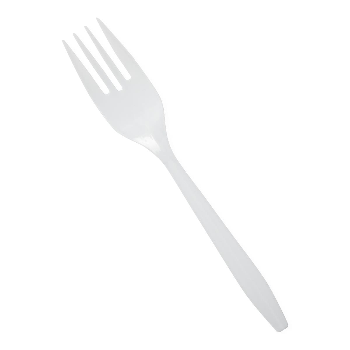Medline Disposable White Plastic Forks - BeHope