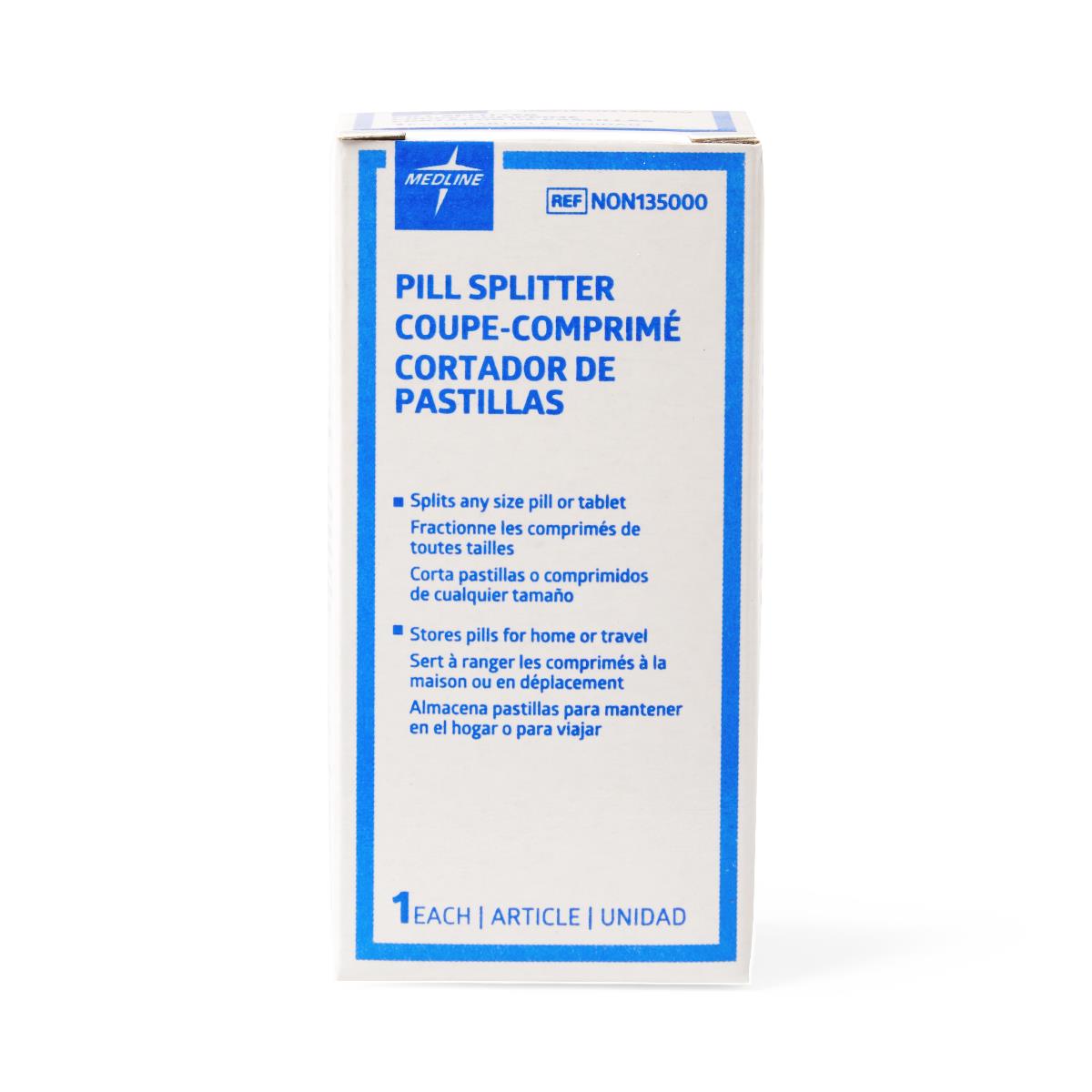 Pill Cutter Hand Operated Blue