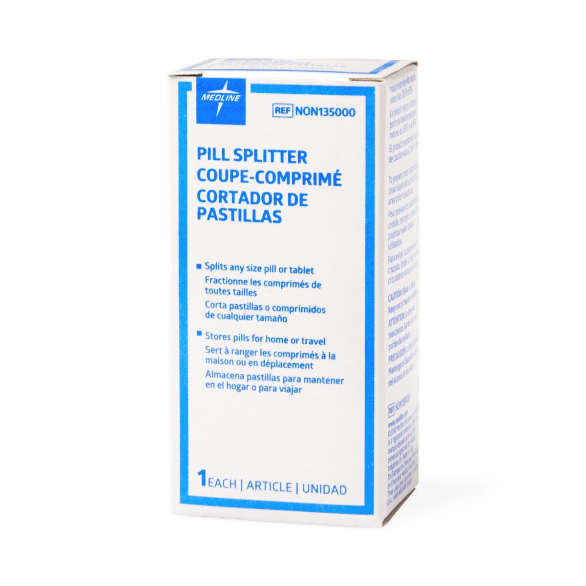 Pill Cutter Hand Operated Blue