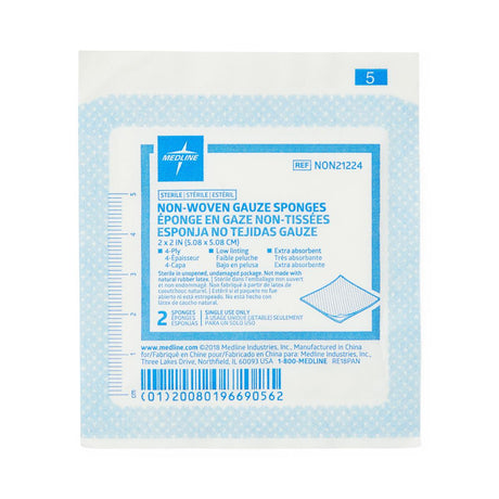 Medline Standard Sterile Nonwoven Gauze Sponges - BeHope