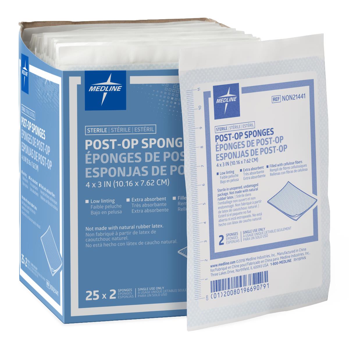 Medline Post-Op Sterile Gauze Sponges - BeHope