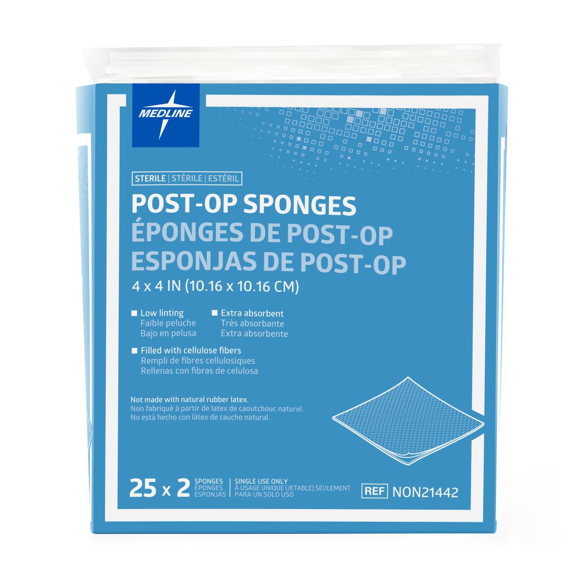 Medline Post-Op Sterile Gauze Sponges