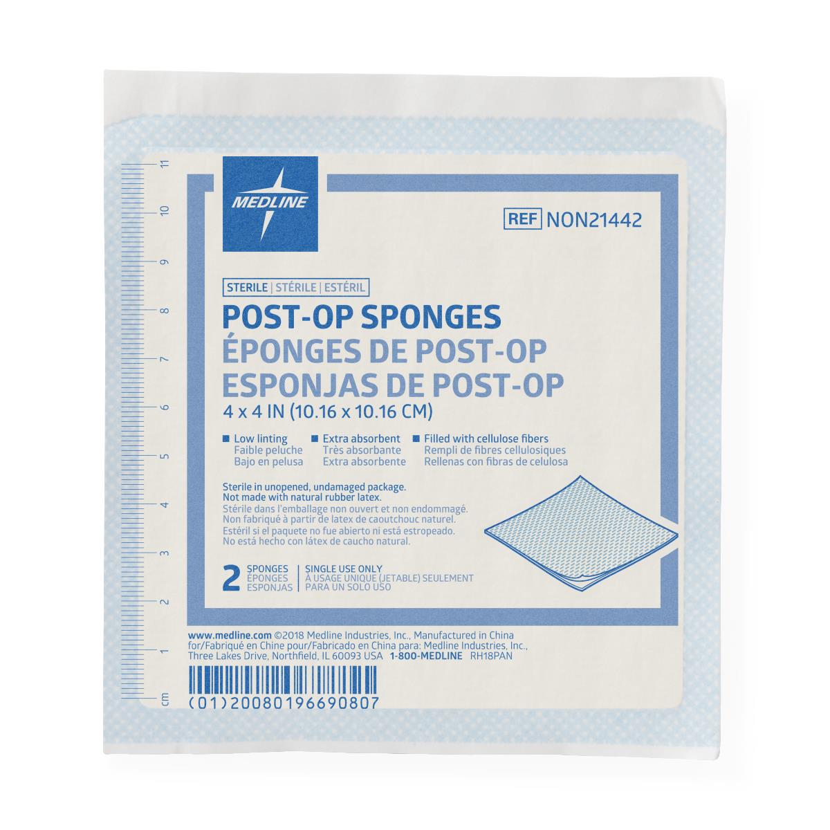 Medline Post-Op Sterile Gauze Sponges - BeHope